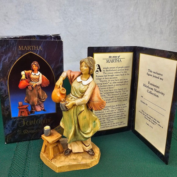 Fontanini Martha Special Event Figure Heirloom Nativity Collection w Box & Card - Picture 1 of 7